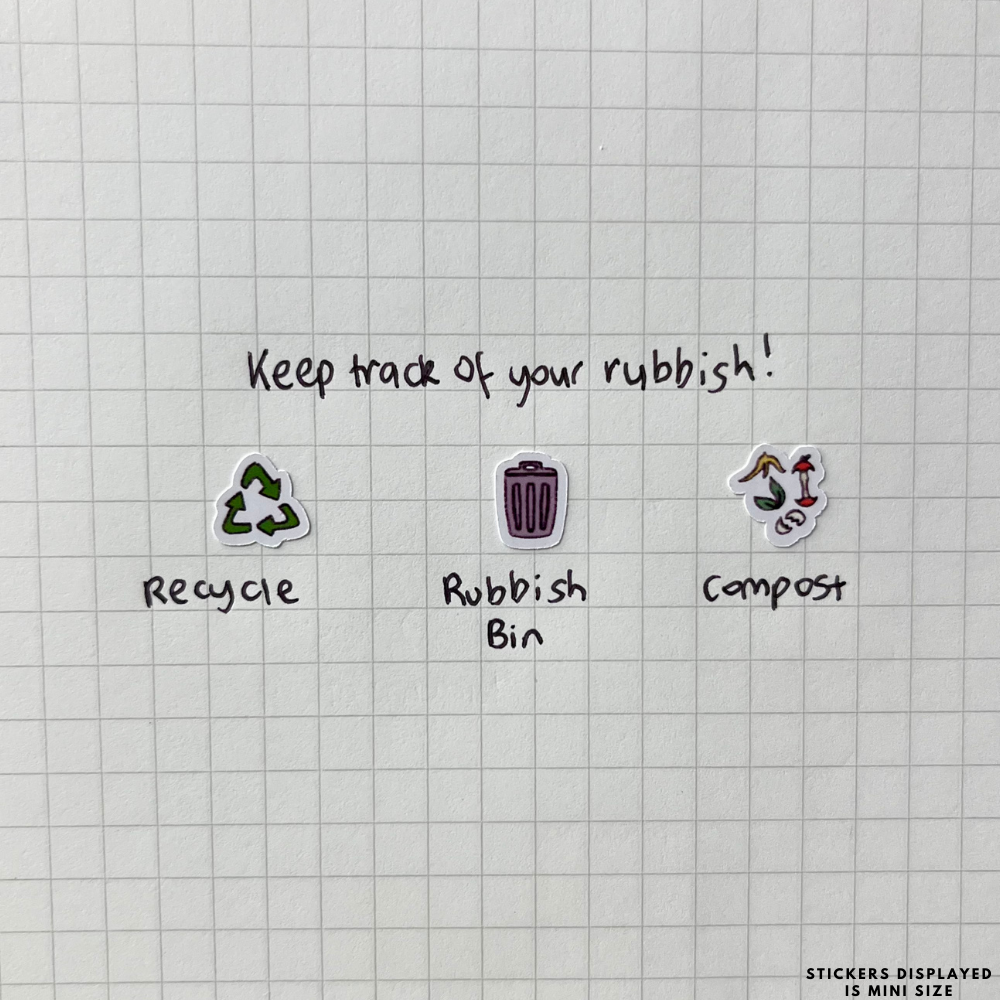 Trash Can Planner Stickers