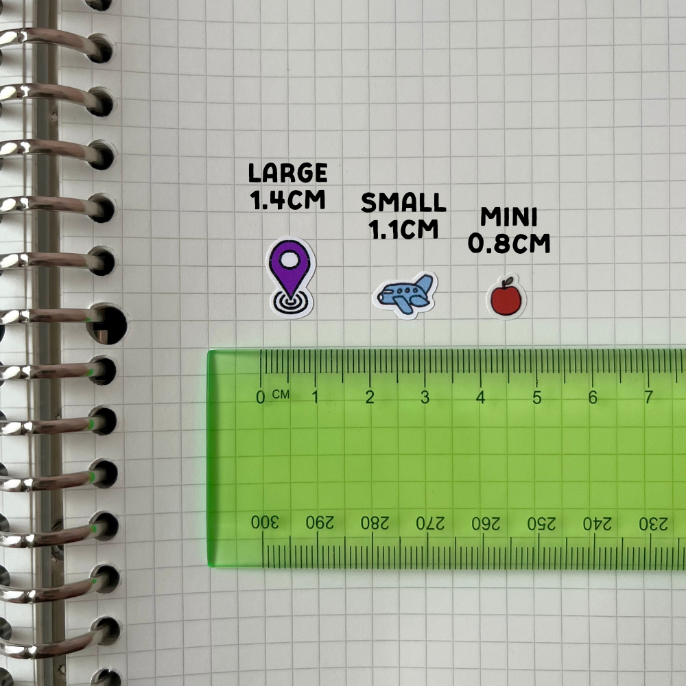 Scale Mesure Sticker Measuring Craft Stickers – Ruler Measure & Tailoring Planner Stickers ...
