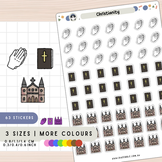 Christianity Religion Planner Stickers