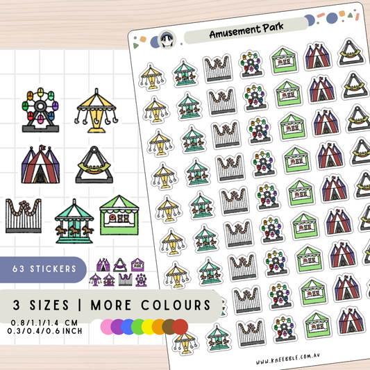 Amusement Park Planner Stickers