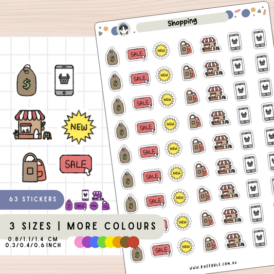 Shopping Retail Planner Stickers