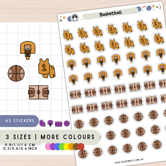 Basketball Sport Planner Stickers