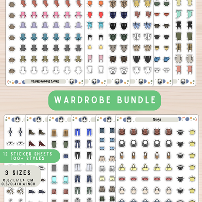 Ultimate Wardrobe Clothing Bundle Planner Stickers