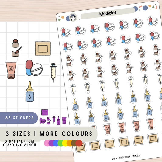 Medicine Planner Stickers
