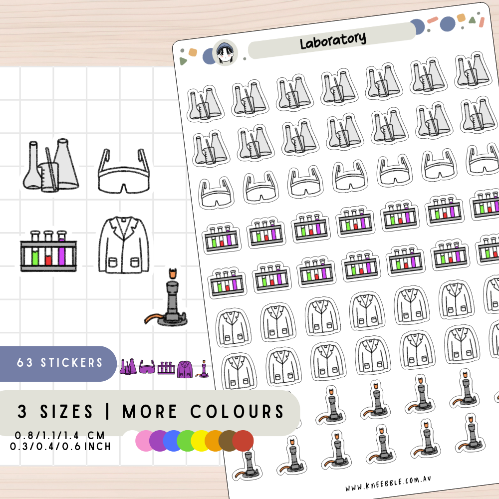 Laboratory Science Planner Stickers
