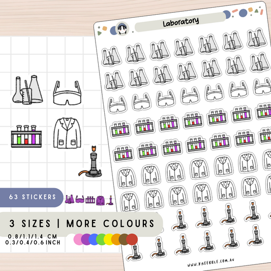 Laboratory Science Planner Stickers