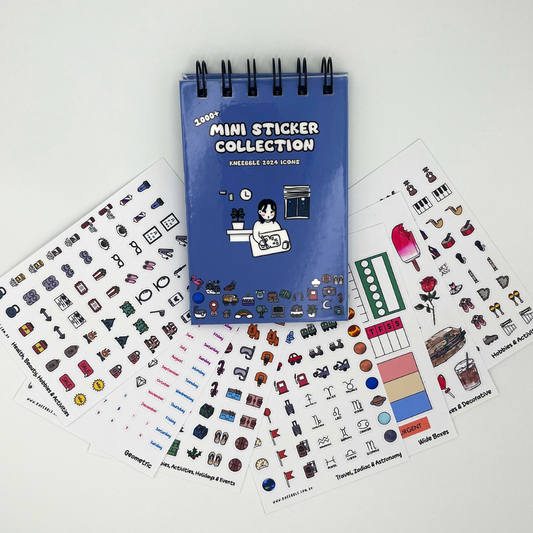 1000+ Mini Sticker Book – Handmade Planner Stickers Collection Pack