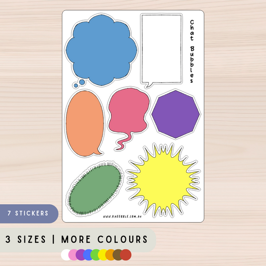 Speech Manga Comic Bubbles Labels Stickers