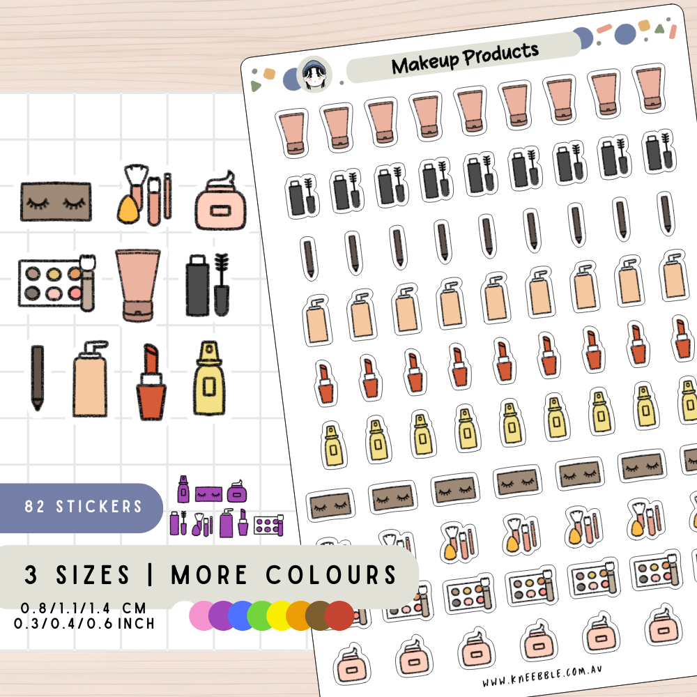 Makeup Planner Stickers