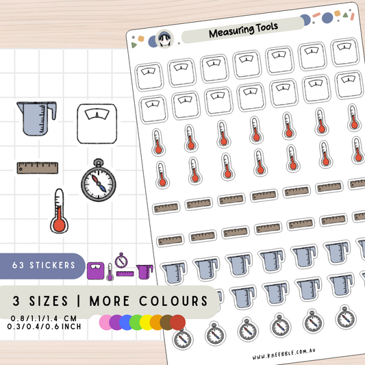 Measuring Tools Planner Stickers