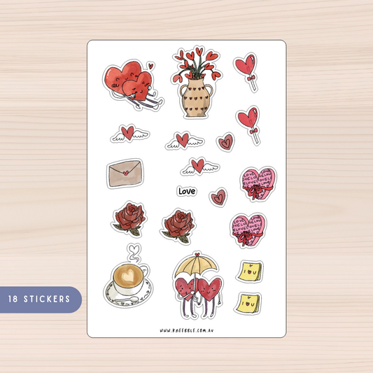 Love Planner Sticker Sheet