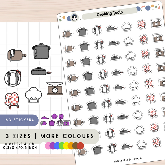 Cooking Tools Planner Stickers