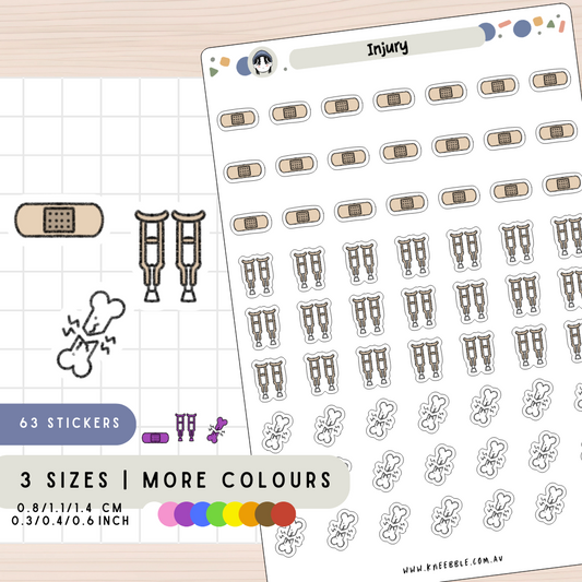 Injury Planner Stickers