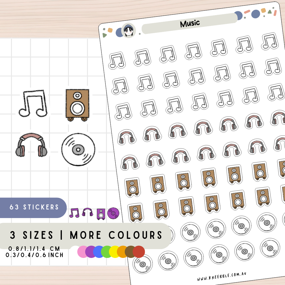 Music Planner Stickers