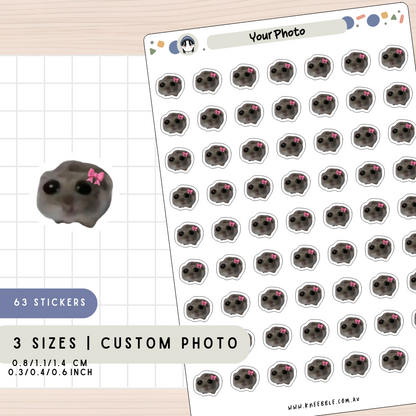 Your Photo As Planner Stickers
