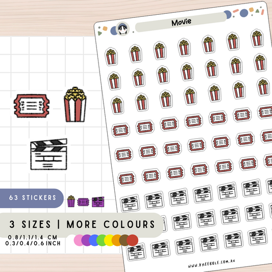 Movie Planner Stickers