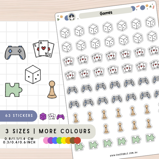 Games Planner Stickers