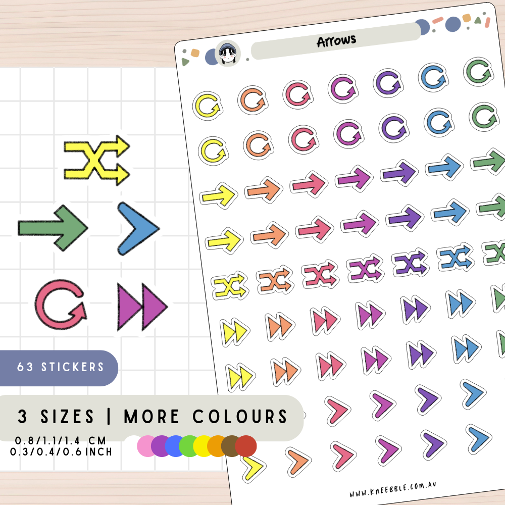 Arrow Planner Stickers
