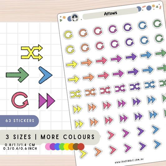 Arrow Planner Stickers