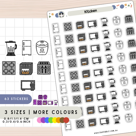 Kitchen Appliances Planner Stickers