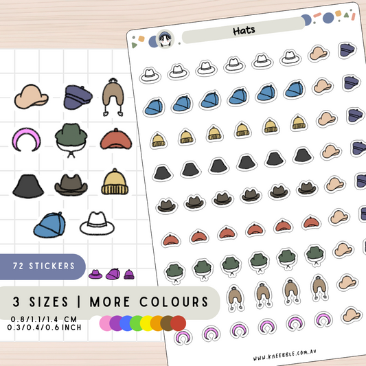 Hats Planner Stickers