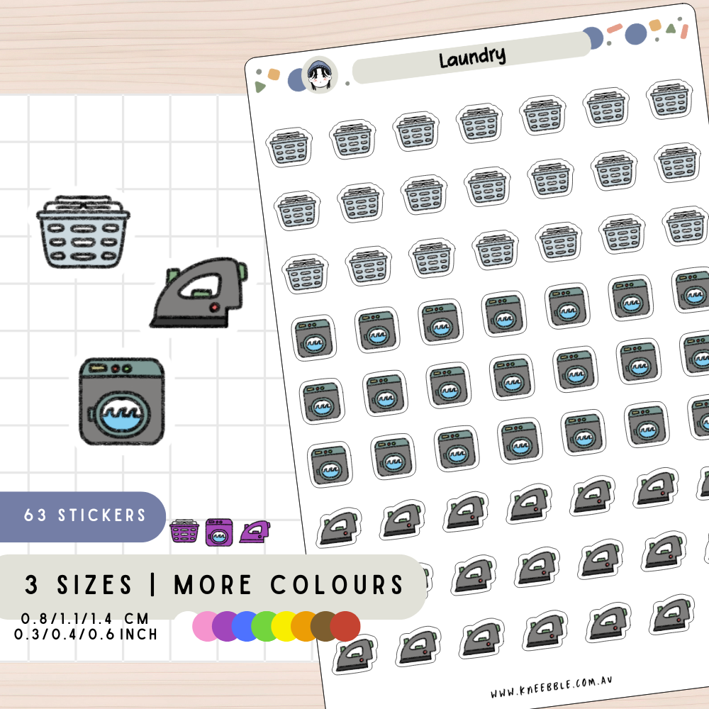 Laundry Planner Stickers