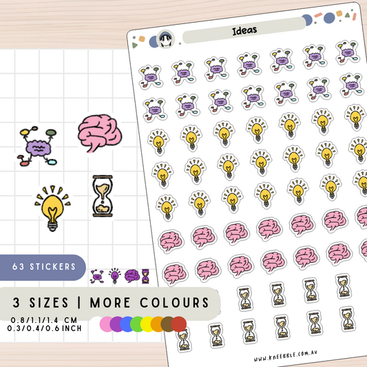 Idea Brainstorm Planner Stickers