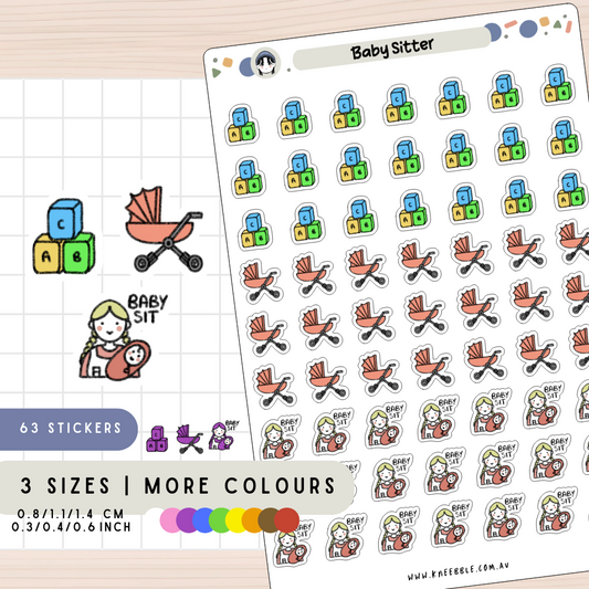 Baby Sitter Planner Stickers