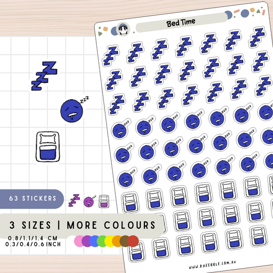 Bed Time Planner Stickers