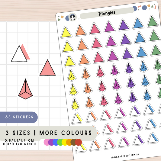 Triangle Shape Planner Stickers