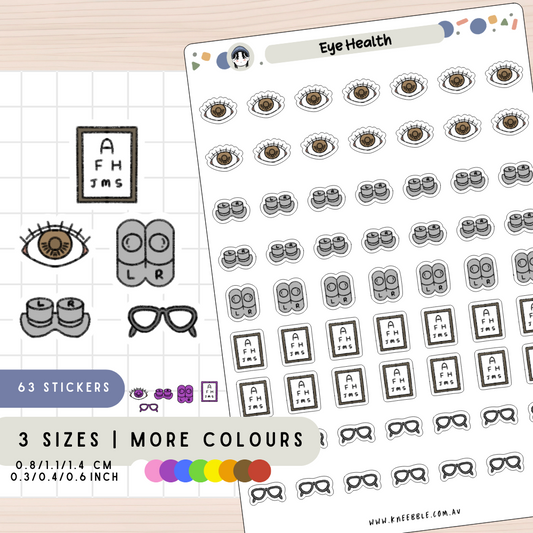 Eye Health Planner Stickers