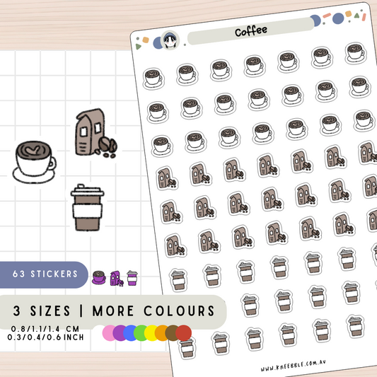 Coffee Planner Stickers