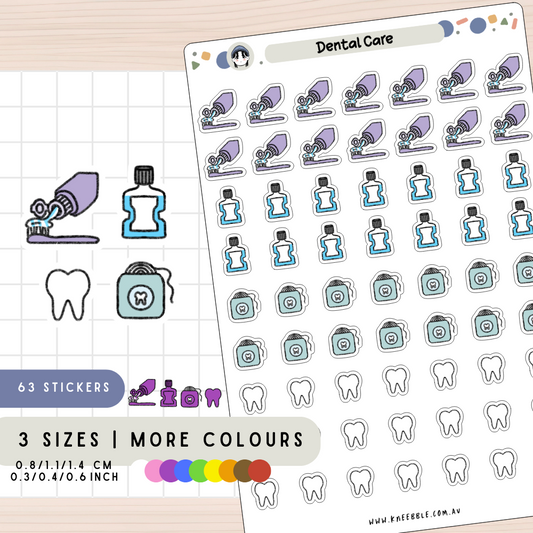 Dental Care Planner Stickers