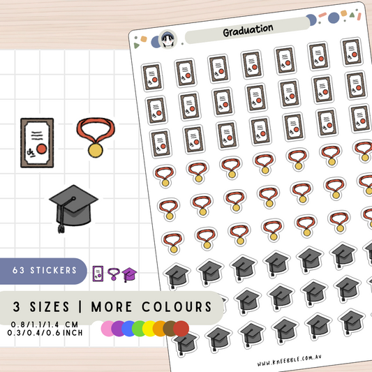 Graduation Ceremony Planner Stickers