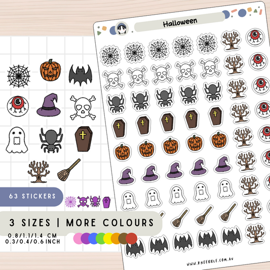 Spooky Halloween Season Planner Stickers