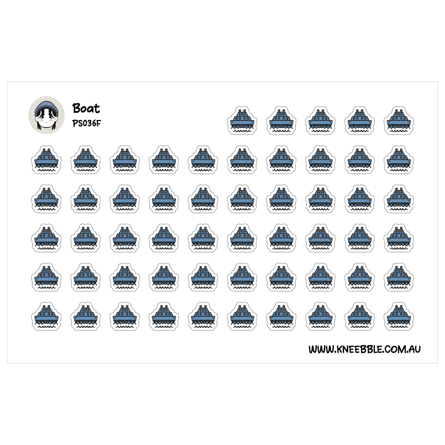a grid of small blue and white icons, resembling a sticker or a pattern. The icons are arranged in rows and columns, creating a visually organized and repetitive design.