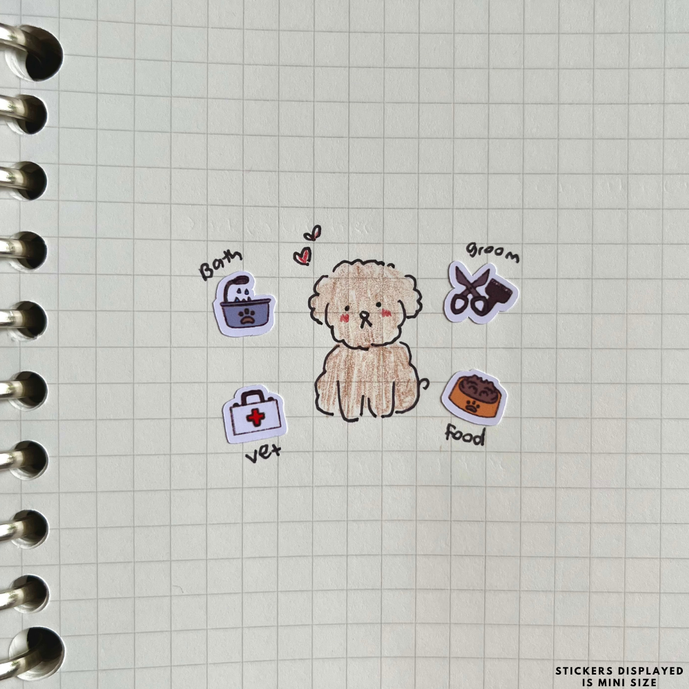 Pet Care Planner Stickers