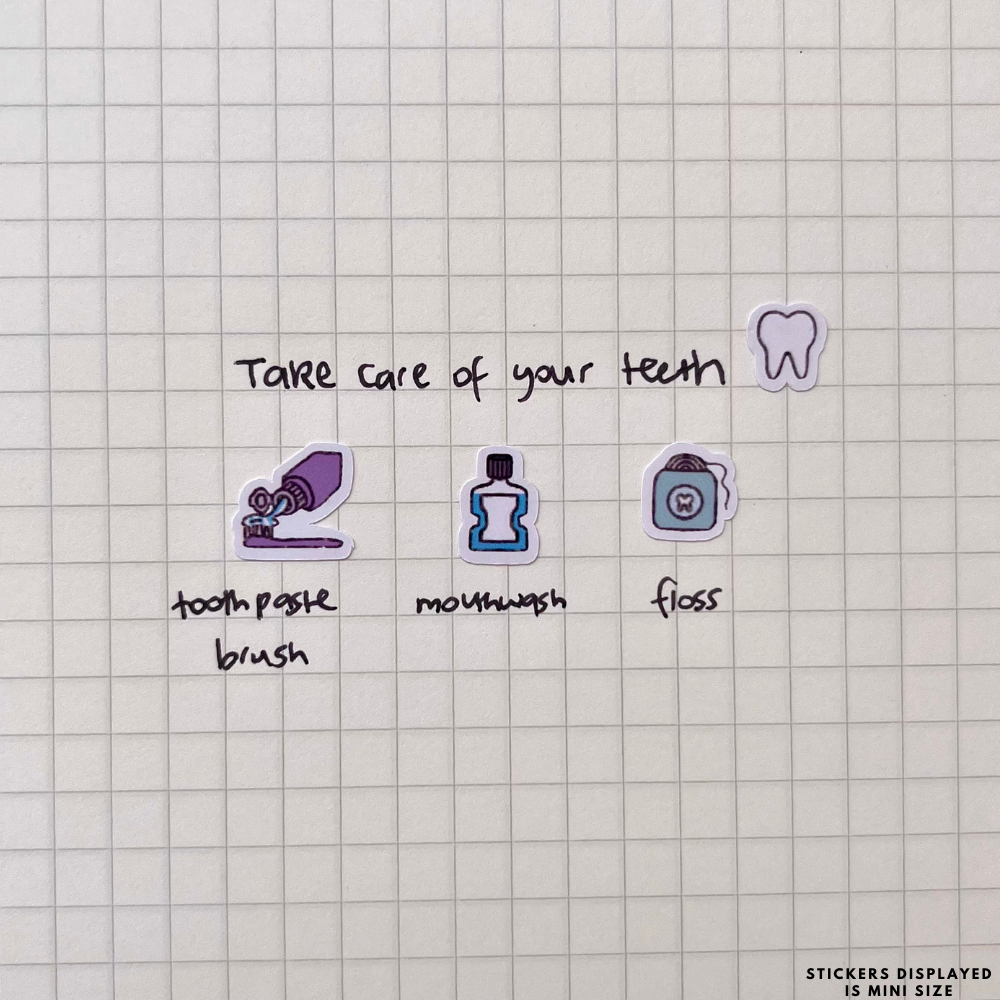 Dental Care Planner Stickers