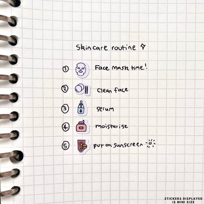 Drop Bottle Serum Planner Stickers