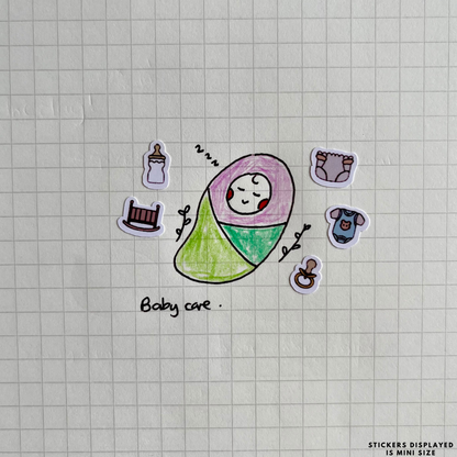 Baby Crib Planner Stickers