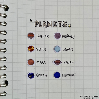 Neptune Planet Planner Stickers