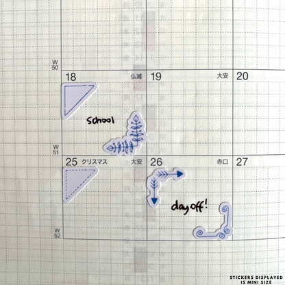 Leaf Border Planner Stickers