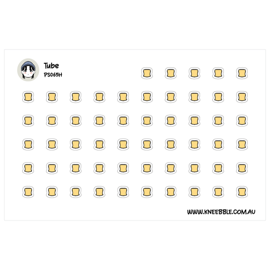 a grid of small yellow circles, each containing a small white circle. The image does not contain any text or additional objects.