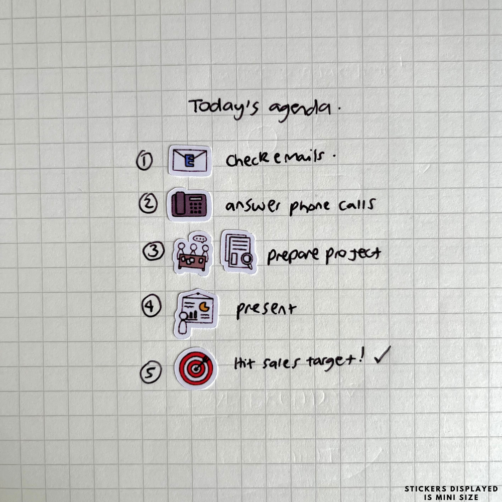 Review Documents Planner Stickers