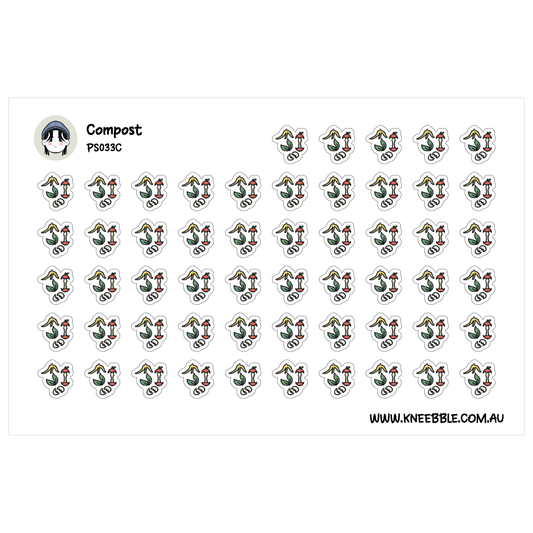 a grid of small, colorful stickers arranged in rows and columns.