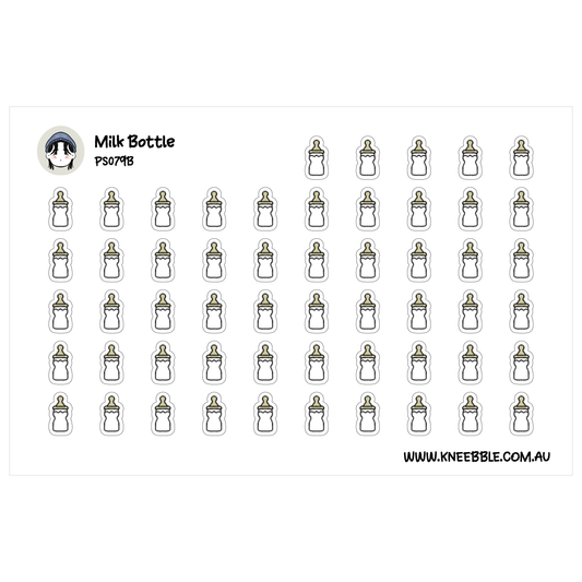 a grid of white baby bottle icons arranged in a visually pleasing pattern.