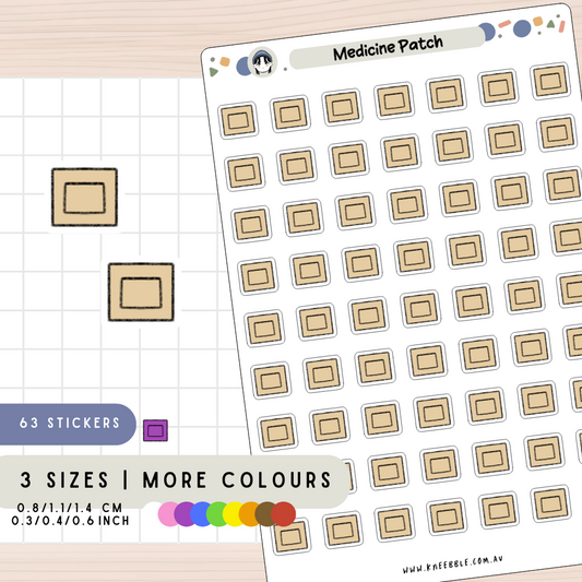 Medicine Patch Planner Stickers