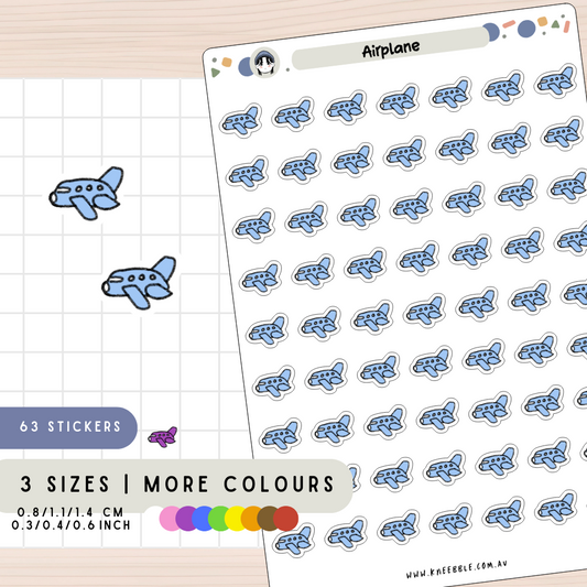 Airplane Planner Stickers