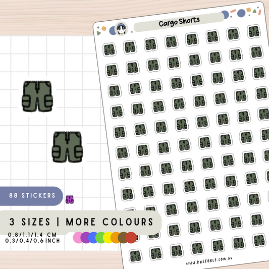 Cargo Shorts Planner Stickers