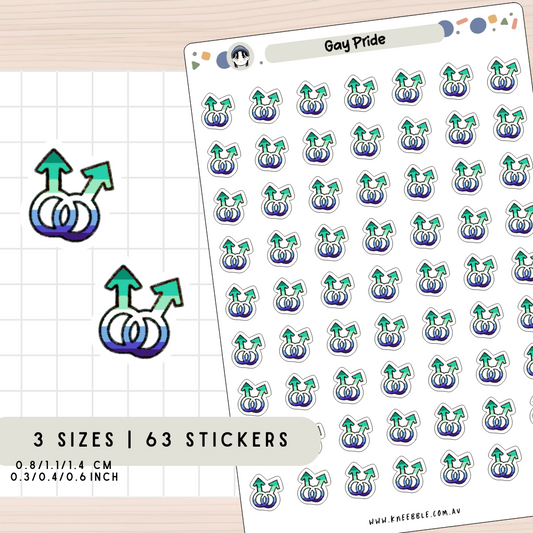 Gay Pride Planner Stickers